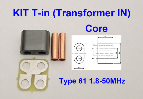 KIT RF Transformer TR-IN ferrite 61