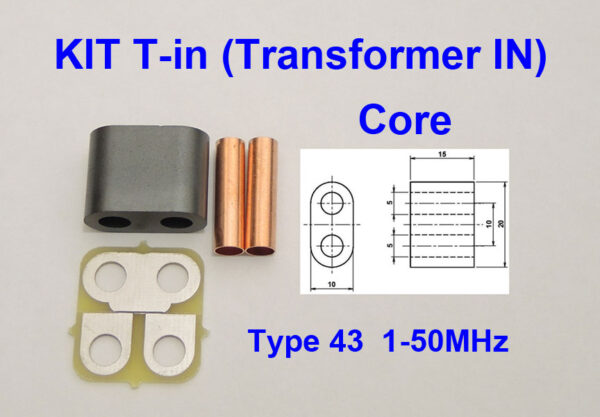 KIT RF Transformer TR-IN ferrite 43
